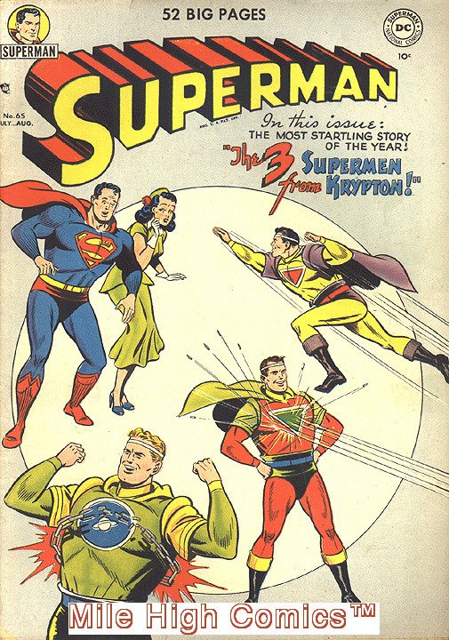 SUPERMAN  (1939 Series)  (DC) #65 Very Good Comics Book