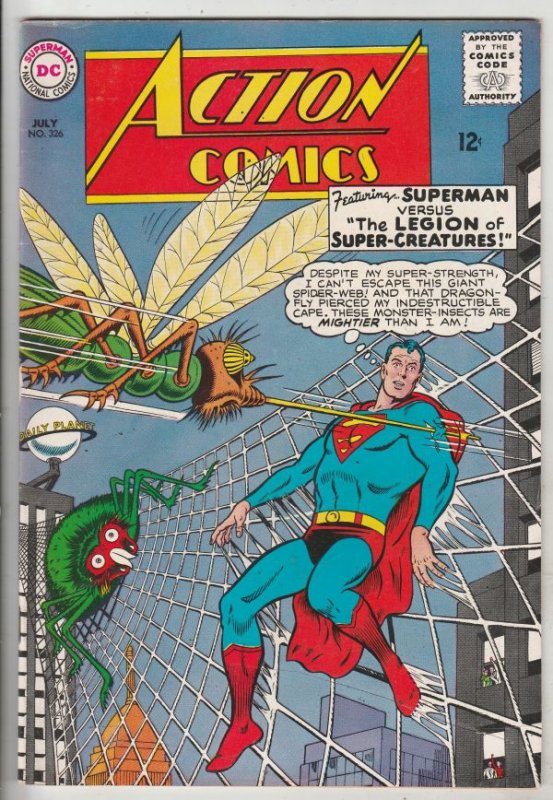 Action Comics #326 (Jul-65) VF/NM+ High-Grade Superman, Supergirl