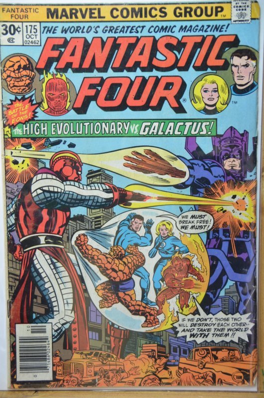 Fantastic Four #175 (1976) High Evolutionary vs Galactus ! Hot !!