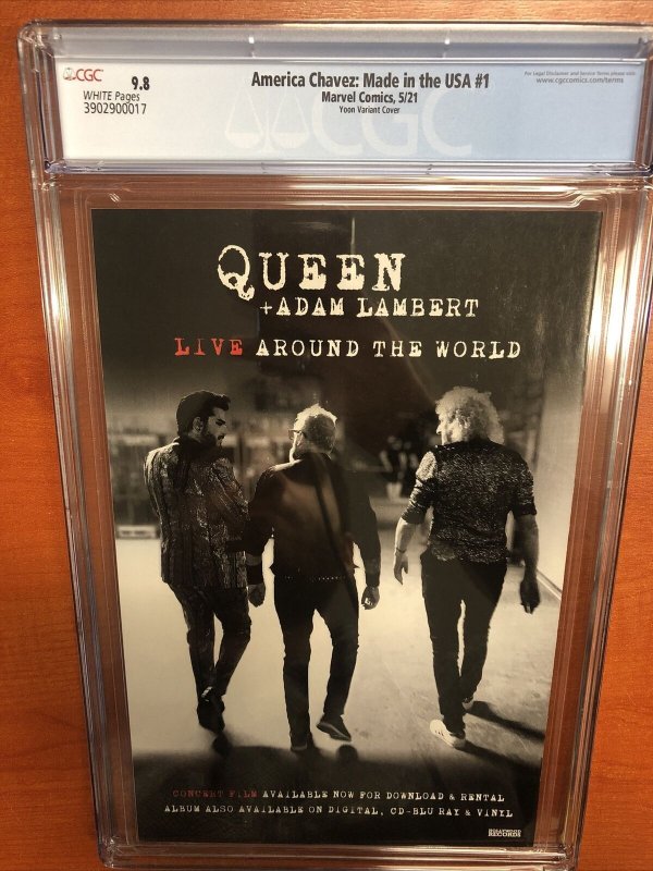 America Chavez: Made In The USA (2021) #1 (CGC 9.8 WP) Yoon Variant Census 17!!