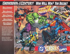 Marvel Versus DC/DC Versus Marvel Ashcan #1A VF ; Marvel | Preview