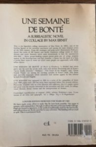 Une Semaine De Bonte-surrealistic novel in collage by Max Ernst,208p,1976