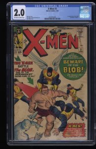 X-Men #3 CGC GD 2.0 Off White to White 1st Appearance Blob! Cyclops! Angel!
