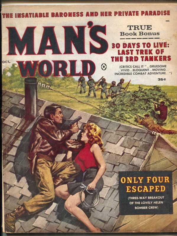 Man's World Magazine October 1961- Eve Eden- Norem art VG | Comic ...