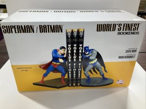 Superman Batman Worlds Finest Bookends 245/500 DC Direct