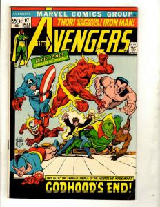 Avengers # 97 VF- Marvel Comic Book Hulk Thor Iron Man Captain America GK2