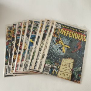 Defenders 61-70 Lot Run Set Very Fine Vf 8.0 Marvel