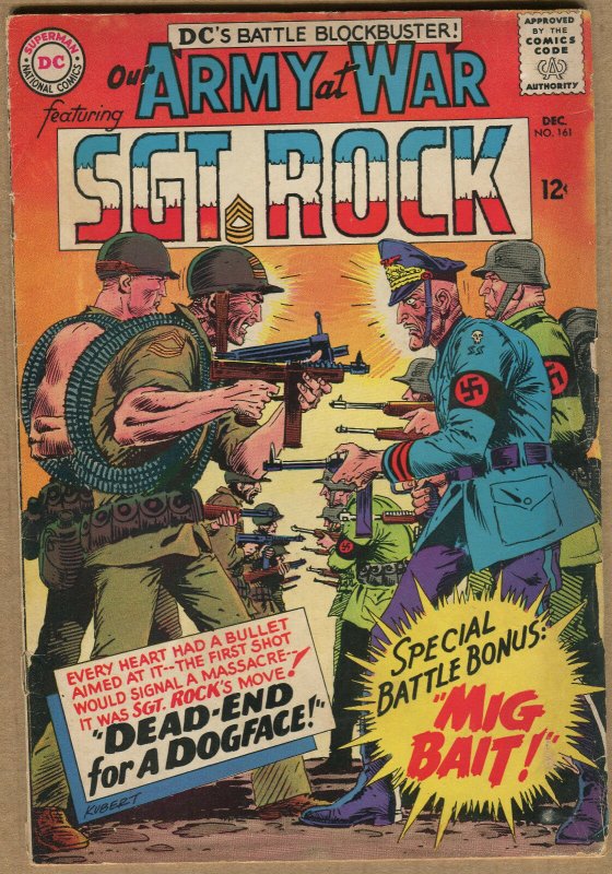 Our Army At War #161 - Sgt Rock Dead-End For A Dogface! - 1965 (Graded 5.0) WH