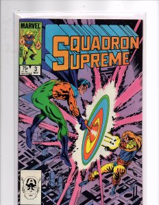 Marvel Comics (1985) Squadron Supreme #3 Hyperion; Dr. Spectrum Kills Nuke