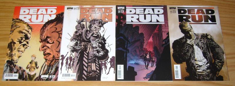 Dead Run #1-4 VF/NM complete series  B variants set   america is a wasteland 2 3