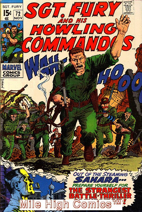 SGT. FURY AND HIS HOWLING COMMANDOS (1963 Series) #72 Very Good Comics Book