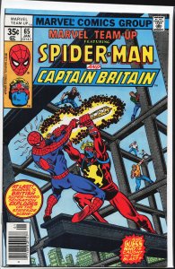 Marvel Team-Up #65 (1978) Captain Britain [Key Issue]