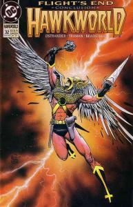 Hawkworld #32 FN ; DC | John Ostrander Hawkman Last Issue