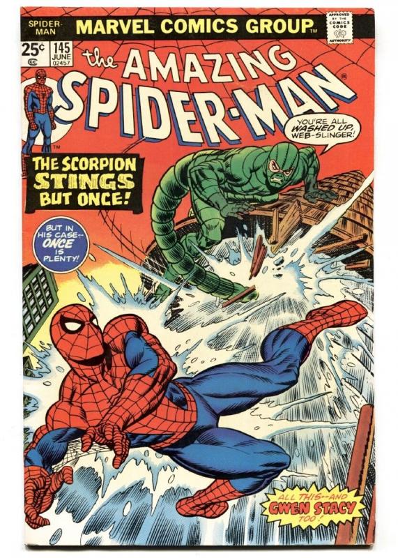 AMAZING SPIDER-MAN #145 1975-Bronze Age-Scorpion VF-