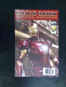 Iron Man Golden Avenger #1  MARVEL Comics 2008 VF+ NEWSSTAND