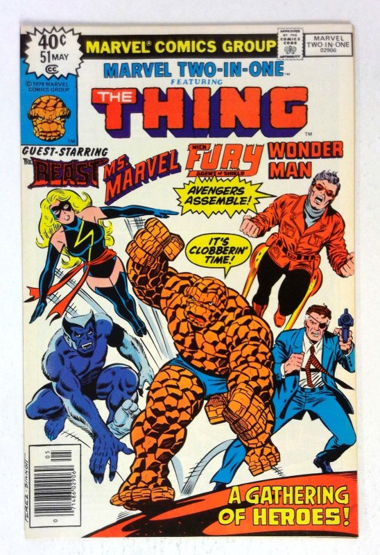 Marvel Two-In-One #51 The Beast Nick Fury Ms. Marvel (1979) Marvel FN