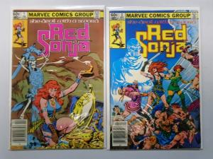 Red Sonja (1983 2nd Marvel Series) She-Devil with a Sword Set:#1+2, 6.0 - 1983