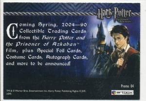 Harry Potter Prisoner of Azkaban Promo Card #04 (lotH9)