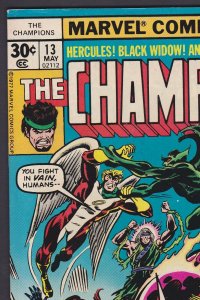 Champions #13 (May 1977) 6.5 FN+ Marvel Black Widow Comic 