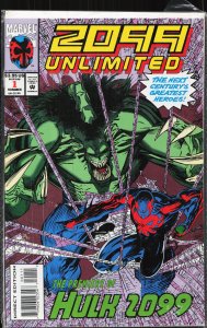 2099 Unlimited #1 (1993) Hulk 2099 [Key Issue]