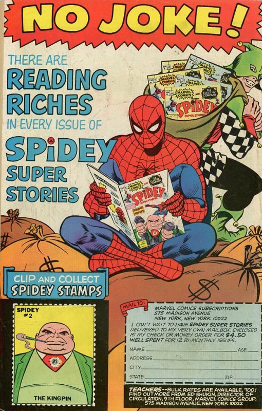 Spidey Super Stories 18 1976 VG