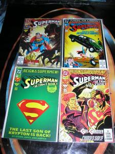 SUPERMAN IN ACTION COMICS (DC Comics), 1984-1998, 45 diff, 0, 553-743, Ann 1, 7