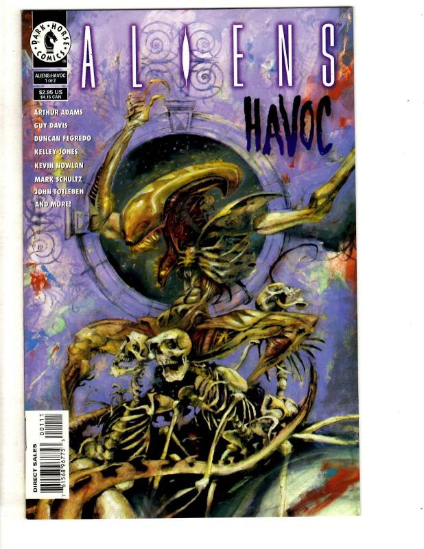 Lot Of 6 Aliens Dark Horse Comic Books Genocide # 1 2 3 4 + Havoc # 1 2 CR30