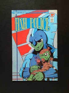 Fish Police #8  Comico/Apple Comics 1988 FN/VF