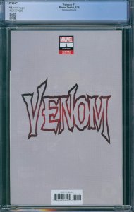 Venom #1 - CGC 9.6 - Crain Variant Cover A - 2018