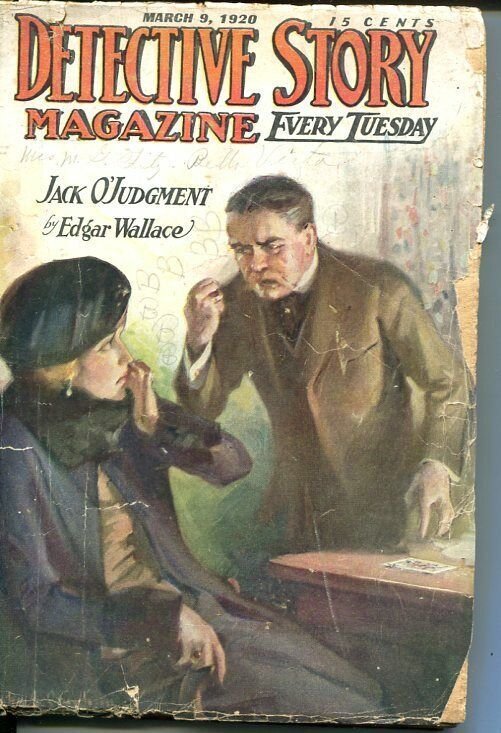 DETECTIVE STORY MAGAZINE-MARCH 9 1920-EDGAR WALLACE-BEESTON-HANKINS-fair FR