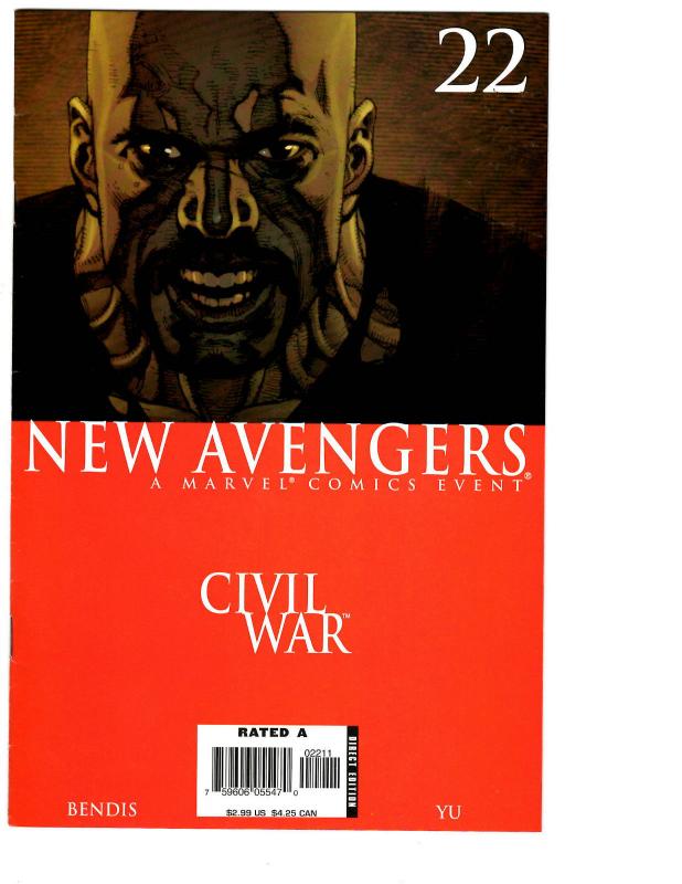 5 The New Avengers Marvel Comic Books # 21 22 23 24 25 Civil War Iron Man BH6