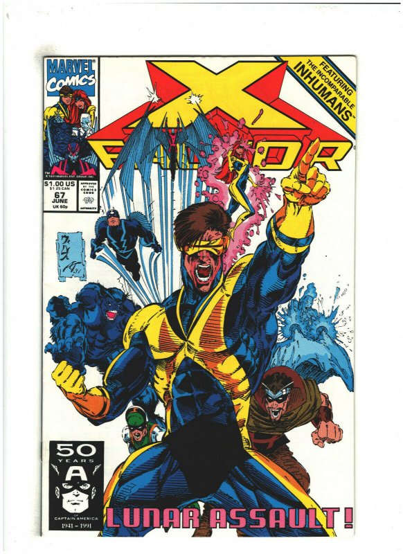 X-Factor #67 VF/NM 9.0 Newsstand Marvel Comics 1991 Whilce Portacio, Apocalypse