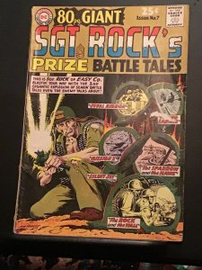 80 Page Giant #7 (1965) Sergeant Rock’s Prize Battle Tales! DC War FN/VF