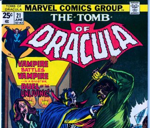 Tomb of Dracula(vol. 1) # 21 1st Appearance of Doctor Sun !