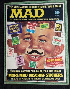 1966 MORE TRASH FROM MAD Magazine #9 FN- 5.5 with Stickers Insert