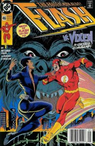 Flash (2nd Series) #46 (Newsstand) FN ; DC | William Messner-Loebs Vixen