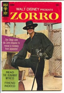 Zorro #7 1967-Gold Key-Guy Williams TV series photo cover-Carl Barks-Walt Dis...