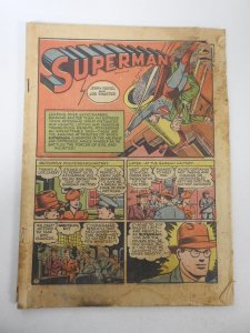 Action Comics #41 (1941) Coverless chew interior pages