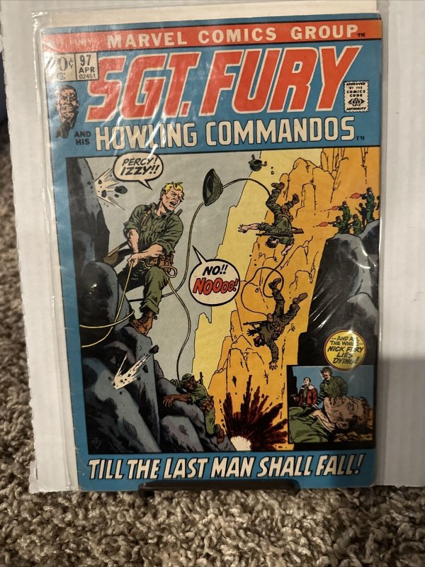 SGT. Fury And His Howling Commandos #97 Till Last Man Shall Fall  Marvel SA