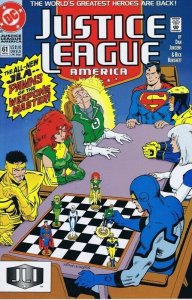 Justice League America #61 ORIGINAL Vintage 1992 DC Comics 1st Bloodwynd