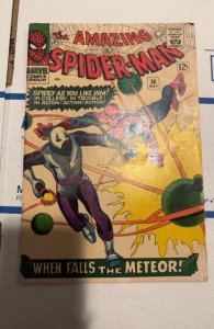 The Amazing Spider-Man #36 (1966)when falls the meteor- the looter