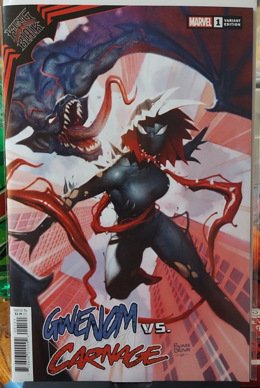 KING IN BLACK : GWENOM VS CARNAGE #1 NM RYAN BROWN