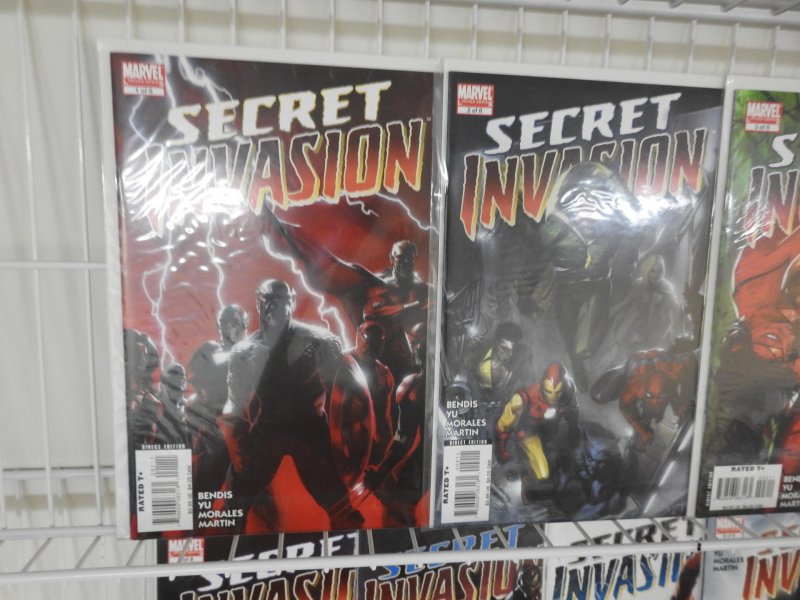 Secret Invasion #1-8 Complete Set! + Dark Reign One-Shot! Avg NM- Condition!