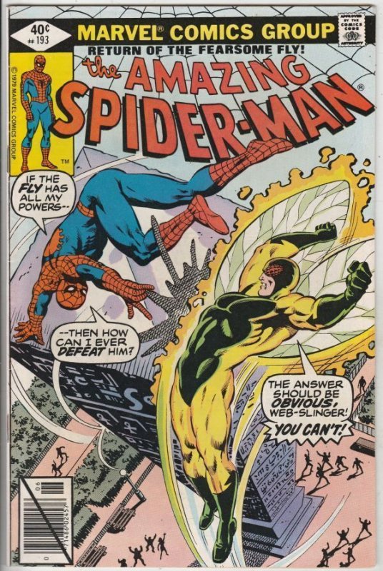 Amazing Spider-Man #193 Aug-79 NM Super-High-Grade 1st full Fly! C'ville...