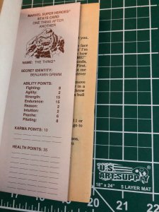 TSR Marvel Super Marvel Super Heroes Gamebook #5, 6, 7, 8 all cards attached