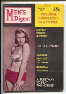 MAG: Men's Digest  #6 1959-First Man On Mars sci-fi pulp story-comic strip-...