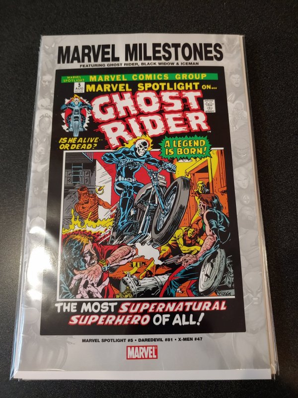 MARVEL MILESTONE FEATURING GHOST RIDER,BLACK WIDOW & ICEMAN NM