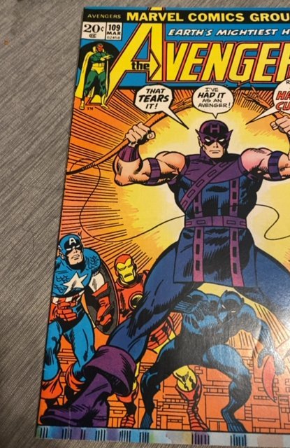 The Avengers #109 (1973)Hawkeye quits
