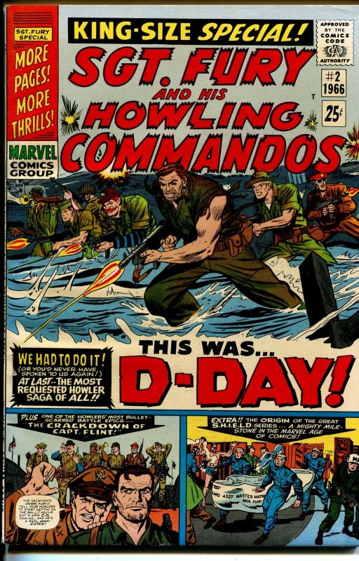 Sgt. Fury and His Howling Commandos #2 1966-D-Day issue-Marvel-NM-