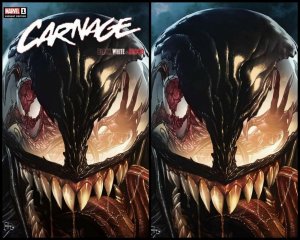 ?? Carnage Black White & Blood #1 Mico Suayan set - crain venom spider-man